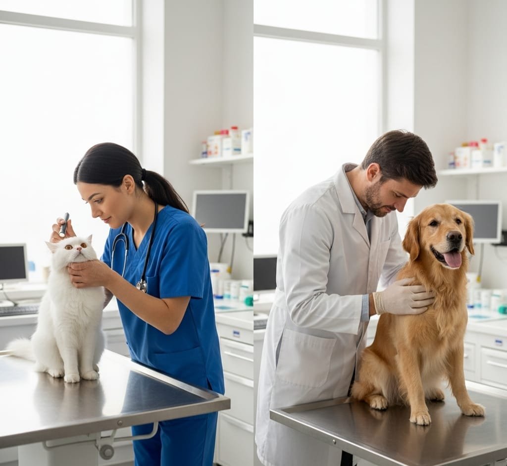 trusted pet care services with vet for cats and dogs