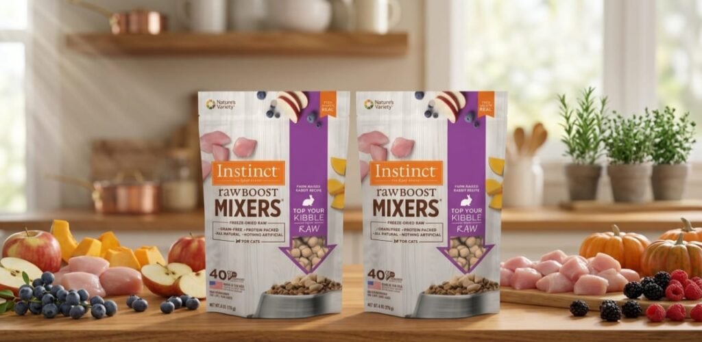Best probiotic cat food for gut health - Instinct Raw Boost Mixers.