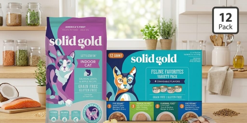 Best probiotic cat food for gut health - Solid Gold Winged Tiger with Pumpkin and Quail