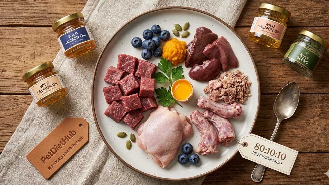 Biologically Appropriate Dog Diet Plate Engineering