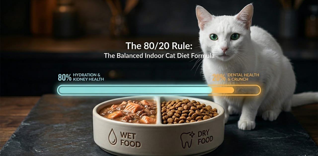 Best Diet for Indoor Cats - 80/20 Strategy