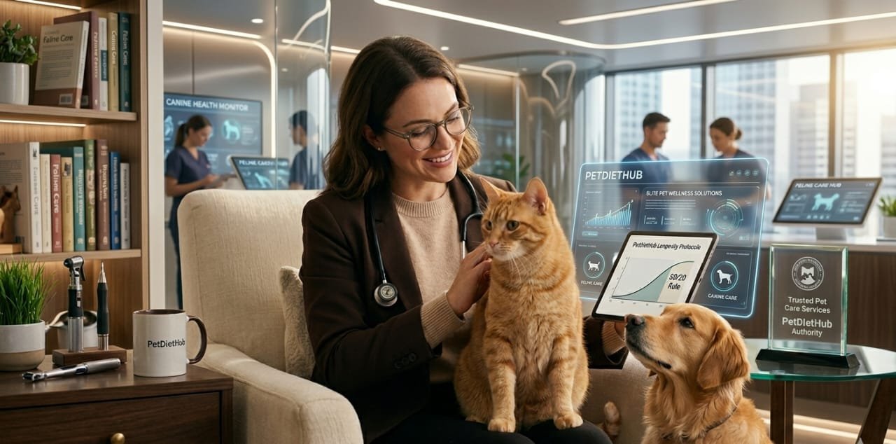 Expert providing Professional Pet Care Services at PetDietHub for cats and dogs